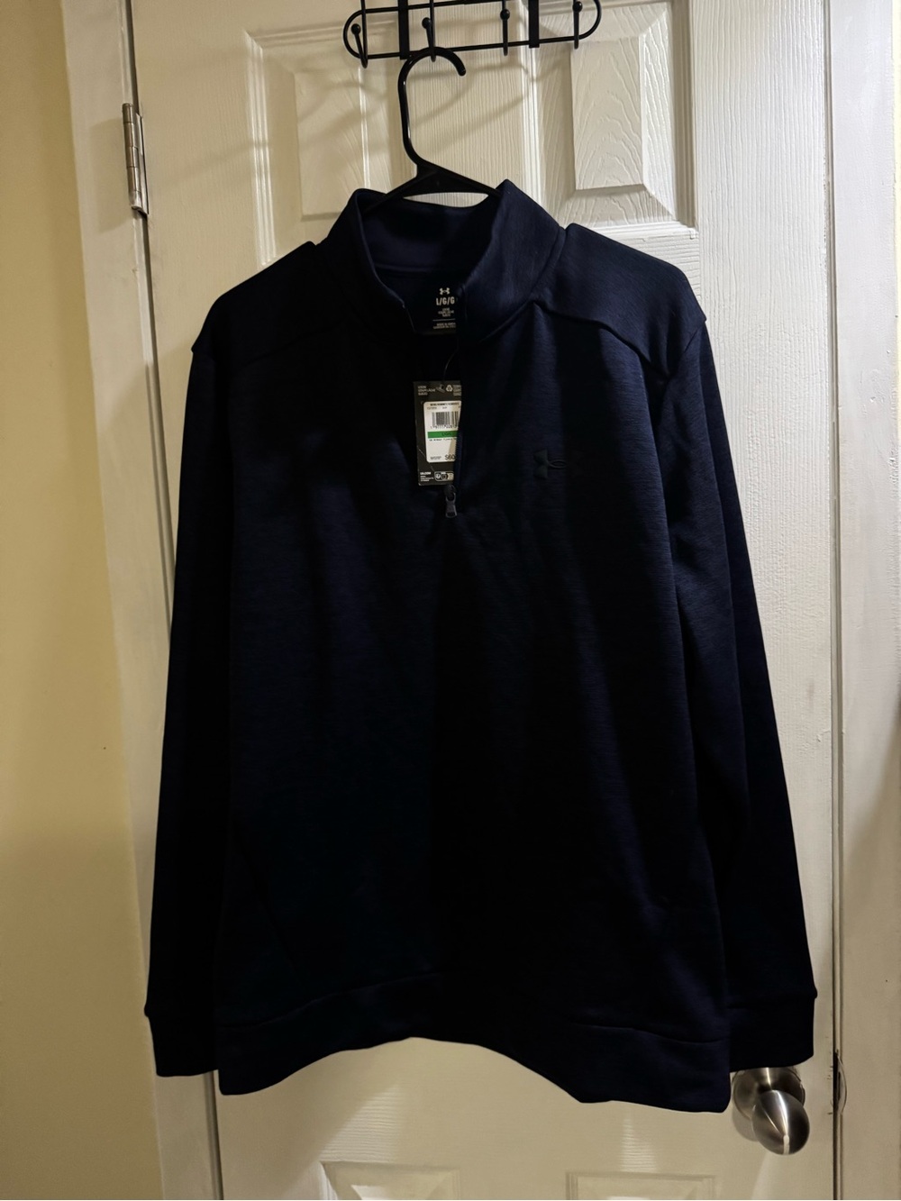 Under Armour Armour Fleece Twist Quarter-Zip Pullover Men’s Size L Nwt